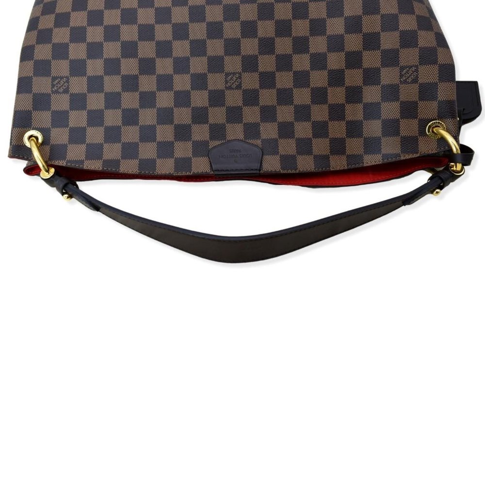 LOUIS VUITTON Graceful MM Damier Ebene Shoulder Bag Brown - Picture 4 of 13